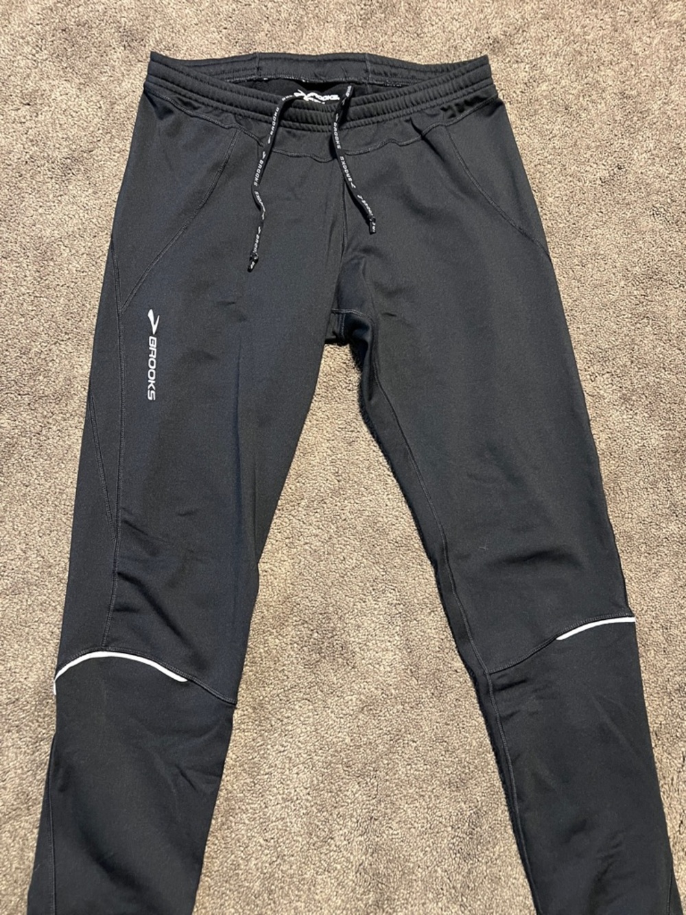 Brooks Black Reflective Jogger Tights